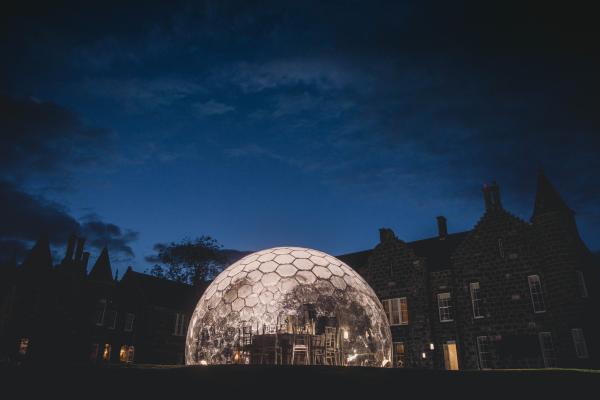 Dome against night sky